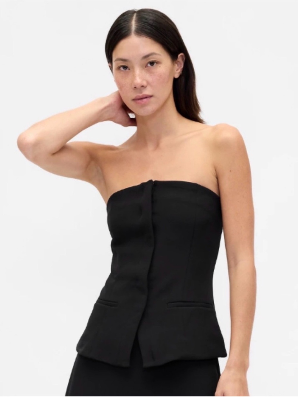GAP Strapless Vest Top. Black XS